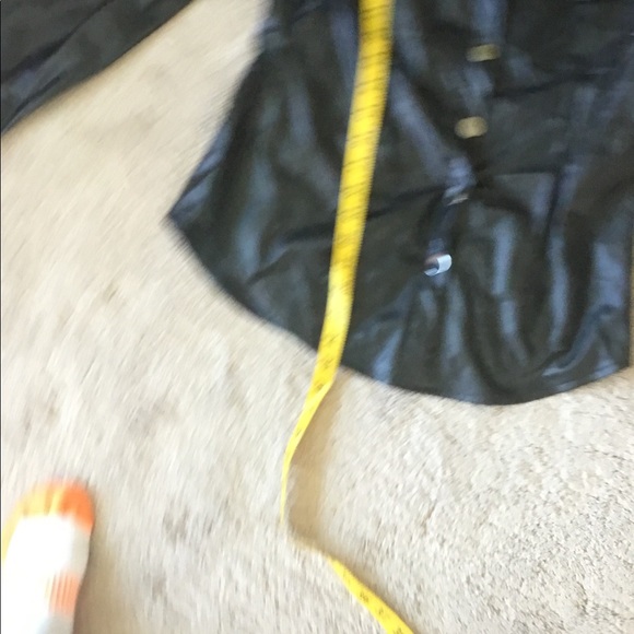 Bar lll Madrid Black Faux Leather Two Piece Outfit NWT - Picture 8 of 14